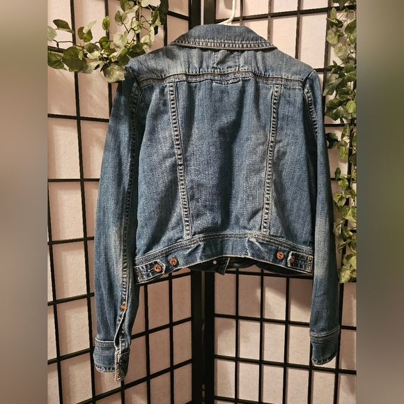 Vintage Aeropostale Distressed Blue Denim Jacket Size XL - Picture 3 of 5